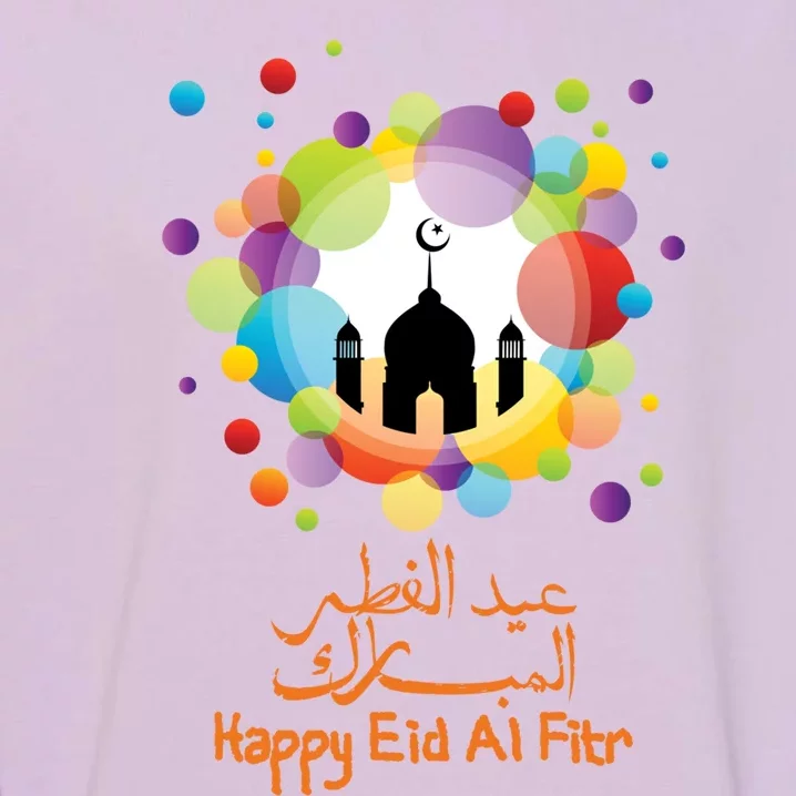 Eid Al Fitr Eid Mubarak Muslim Holiday Islamic Fasting Great Gift Garment-Dyed Sweatshirt