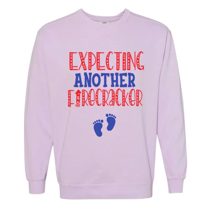 Expecting Another Firecracker Gift Garment-Dyed Sweatshirt