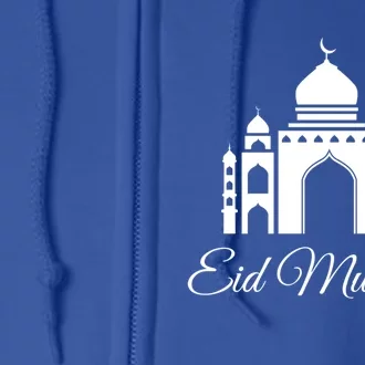 Eid Al Fitr And Eid El Adha Muslim Celebration Mosque / Masjid Meaningful Gift Full Zip Hoodie