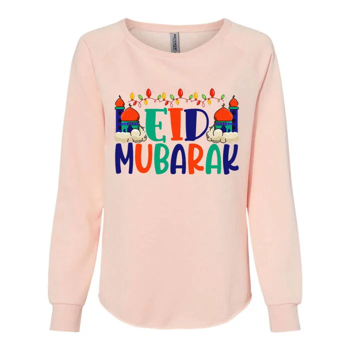 Eid Al Fitr Eid Mobarak Womens California Wash Sweatshirt