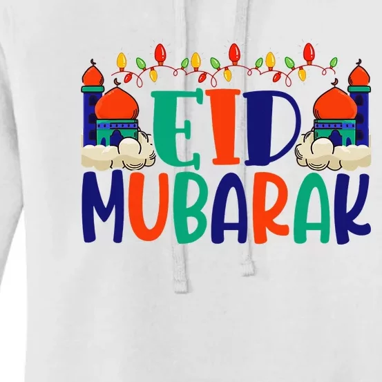 Eid Al Fitr Eid Mobarak Women's Pullover Hoodie