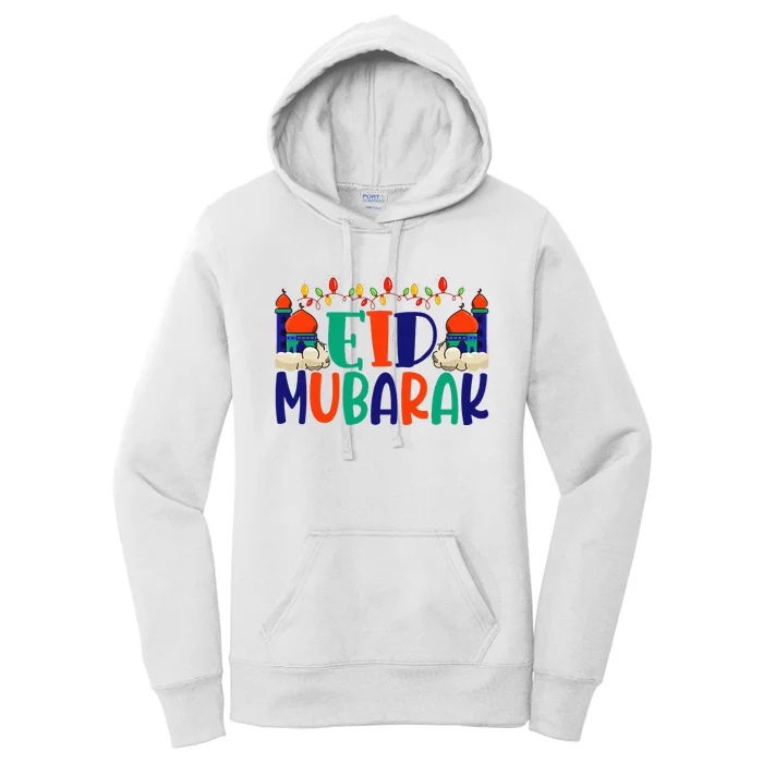 Eid Al Fitr Eid Mobarak Women's Pullover Hoodie