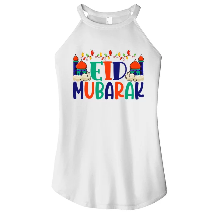 Eid Al Fitr Eid Mobarak Women’s Perfect Tri Rocker Tank