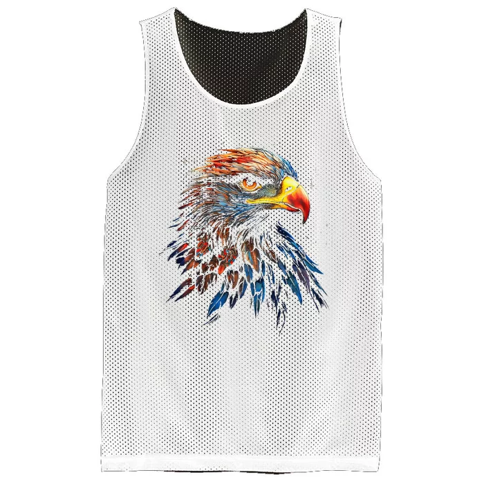 Eagle Art Fantasy Animal Colorful Graphic Bird Eagle Mesh Reversible Basketball Jersey Tank