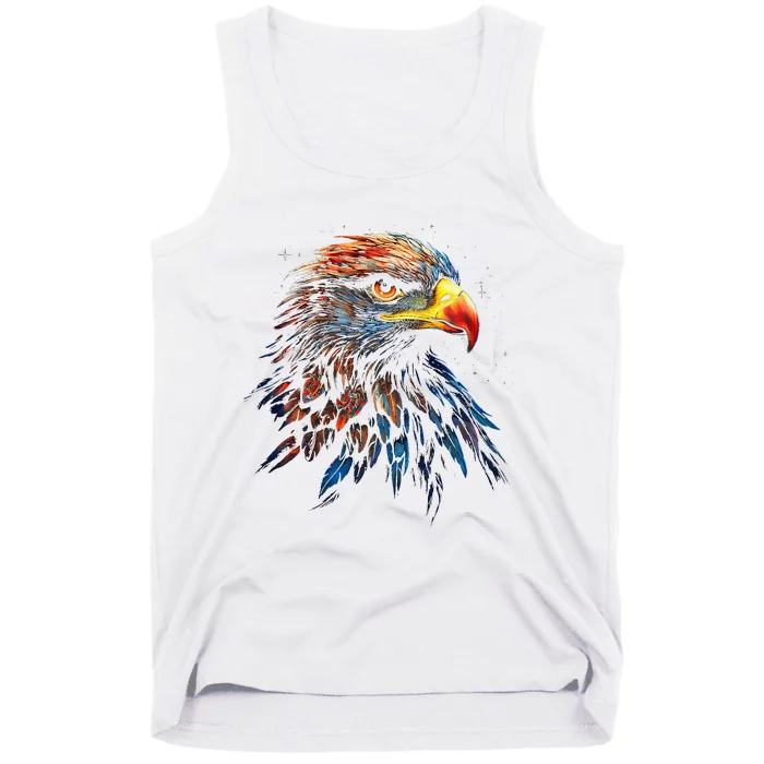 Eagle Art Fantasy Animal Colorful Graphic Bird Eagle Tank Top