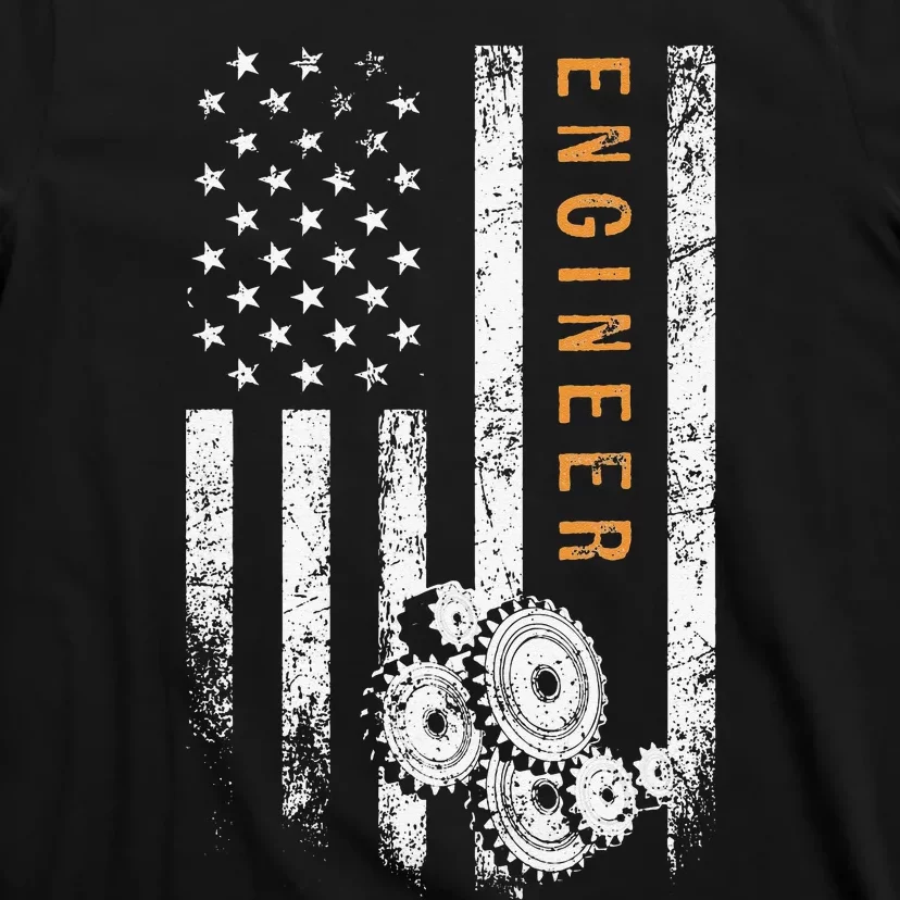 Engineer American Flag Design Engineering T-Shirt