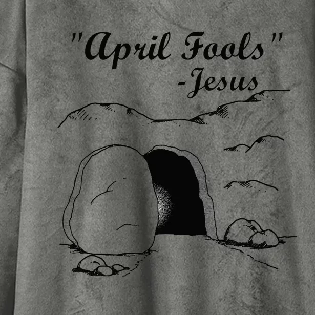 Easter April Fool's Day Jesus Funny Hooded Wearable Blanket