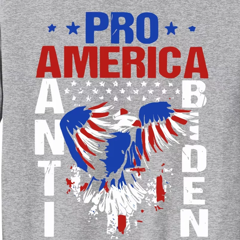 Eagle American Flag Pro America Anti Biden Tall Sweatshirt