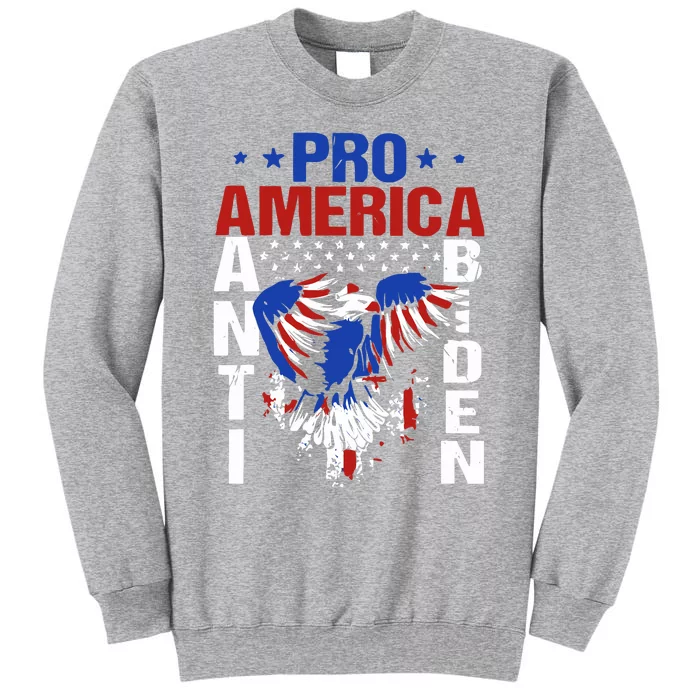 Eagle American Flag Pro America Anti Biden Tall Sweatshirt