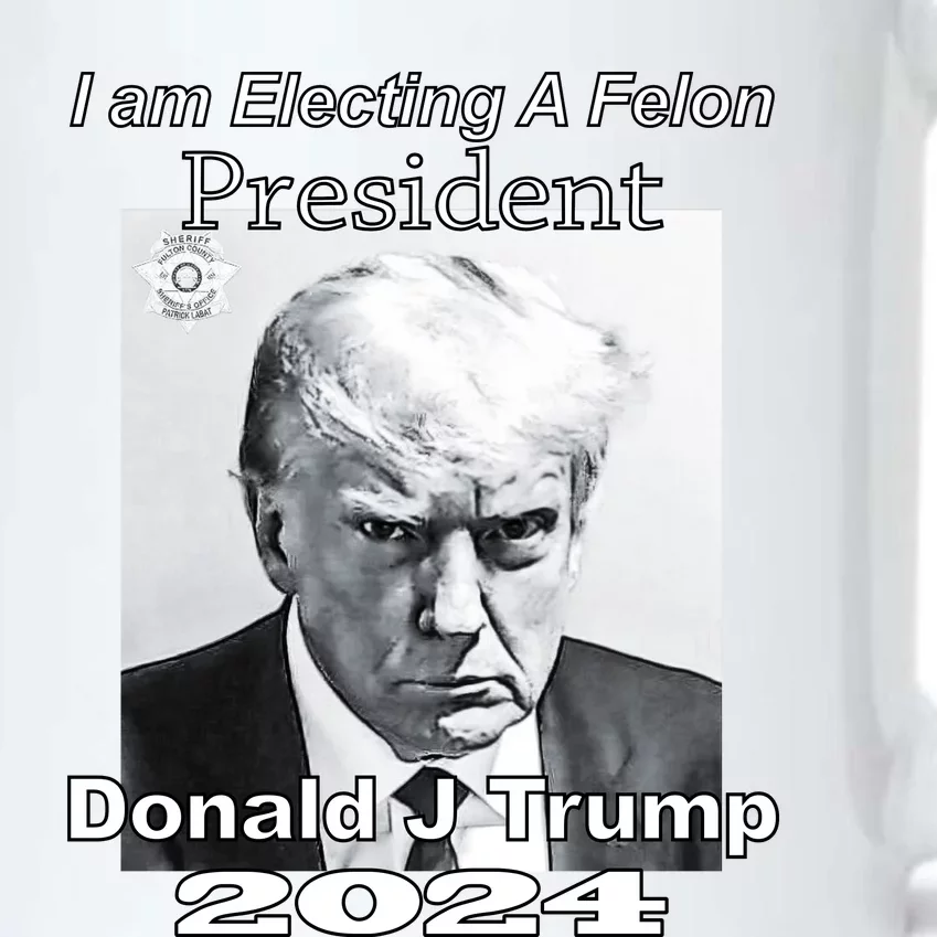 Electing A Felon President Donald J Trump Black Color Changing Mug