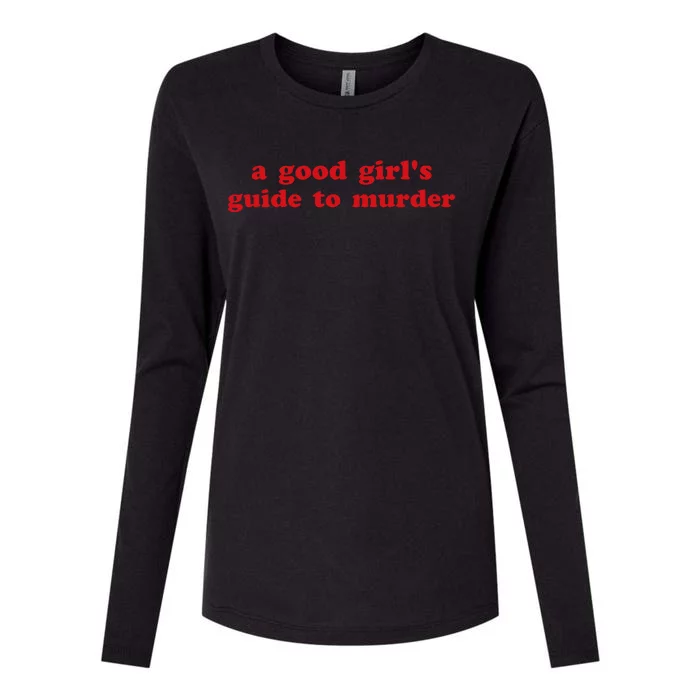 Emlovespip A Good Guide To Murder Womens Cotton Relaxed Long Sleeve T-Shirt