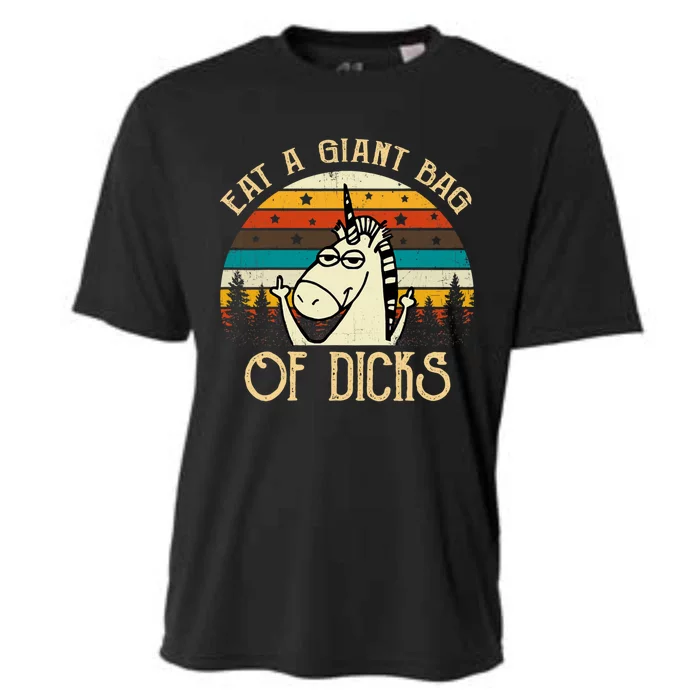 Eat A Giant Bag Of Dicks Unicorn Cooling Performance Crew T-Shirt