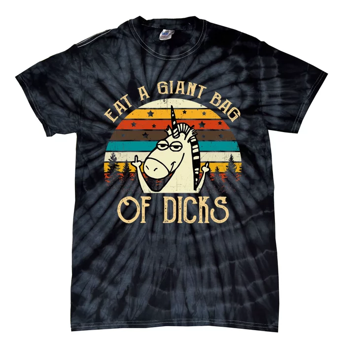 Eat A Giant Bag Of Dicks Unicorn Tie-Dye T-Shirt