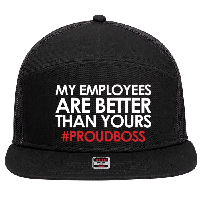 Employee Appreciation Gifts Funny Boss Gift 7 Panel Mesh Trucker Snapback Hat