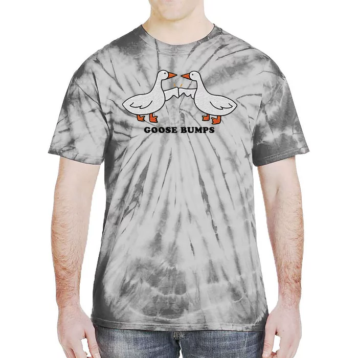 Embroidered Animal Goose Bumps Tie-Dye T-Shirt