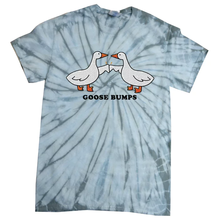 Embroidered Animal Goose Bumps Tie-Dye T-Shirt