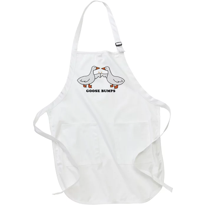 Embroidered Animal Goose Bumps Full-Length Apron With Pocket