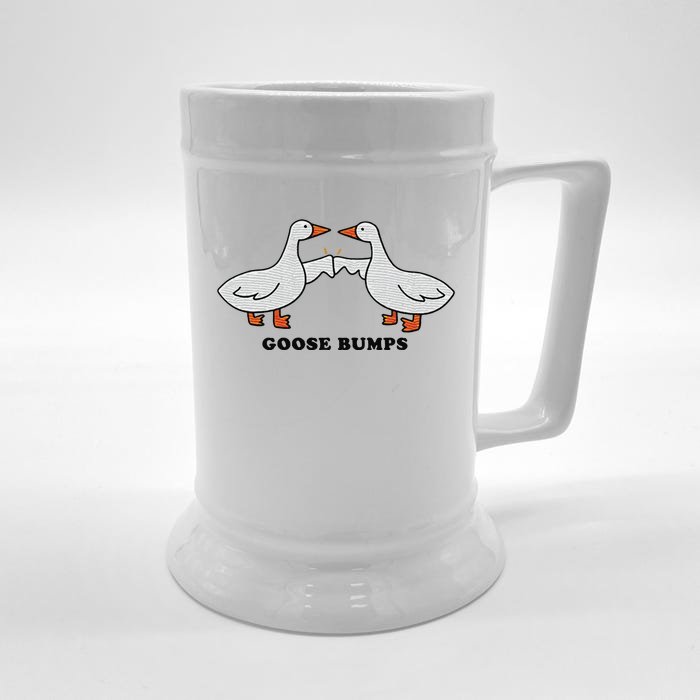 Embroidered Animal Goose Bumps Front & Back Beer Stein