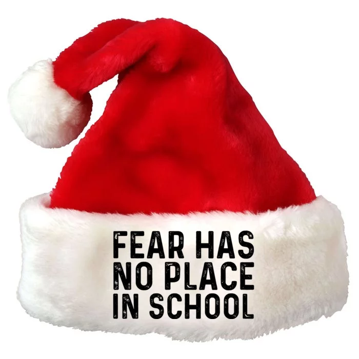 #ENOUGH Anti Gun Fear Has No Place In School End Gun Violence Premium Christmas Santa Hat