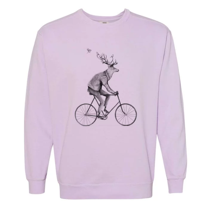 Even A Gentleman Rides Garment-Dyed Sweatshirt