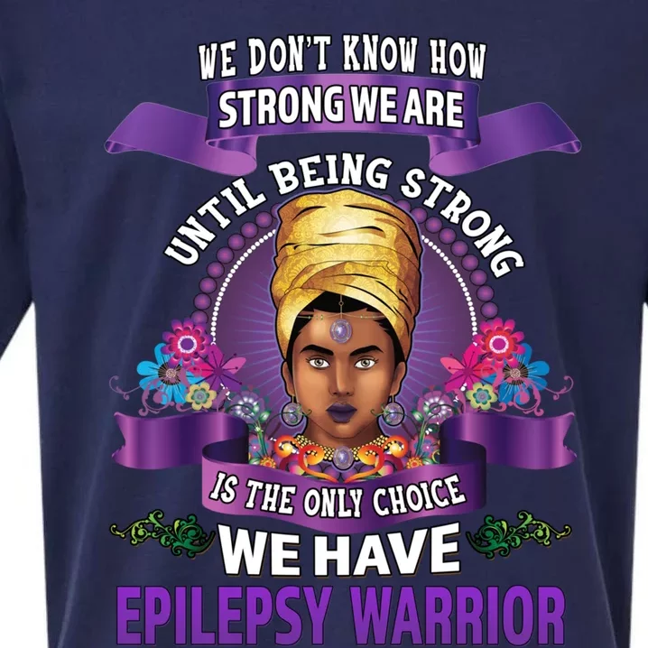 Epilepsy Awareness Gift Black Unbreakable Warrior Cool Gift Sueded Cloud Jersey T-Shirt