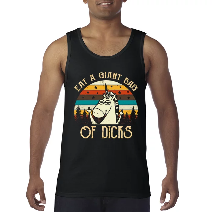 Eat A Giant Bag Of Dicks Unicorn Tank Top