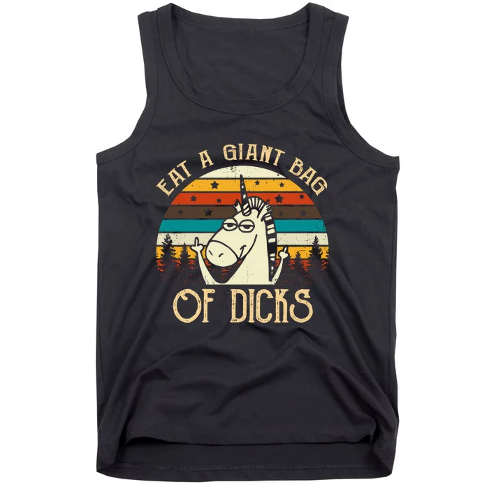 Eat A Giant Bag Of Dicks Unicorn Tank Top