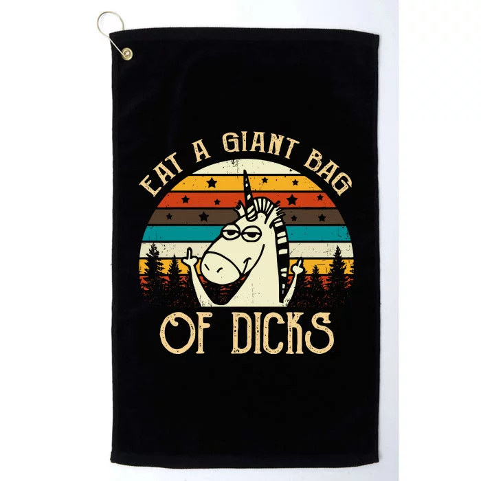 Eat A Giant Bag Of Dicks Unicorn Platinum Collection Golf Towel