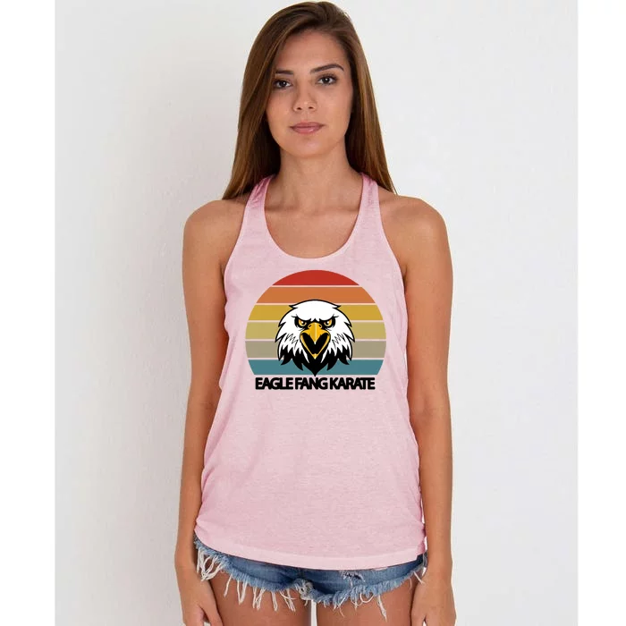 Eagle Fang Karate Retro Logo Women's Knotted Racerback Tank