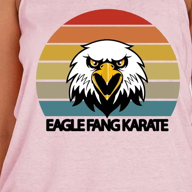 Eagle Fang Karate Retro Logo Women's Knotted Racerback Tank