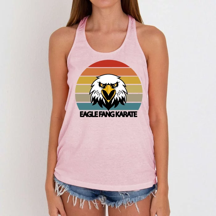 Eagle Fang Karate Retro Logo Women's Knotted Racerback Tank