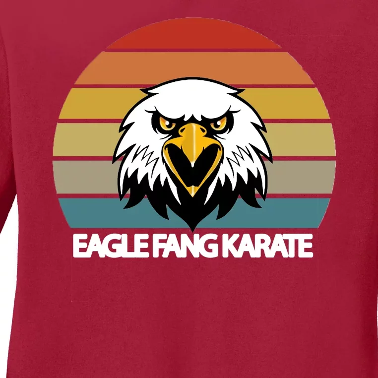 Eagle Fang Karate Retro Logo Ladies Long Sleeve Shirt