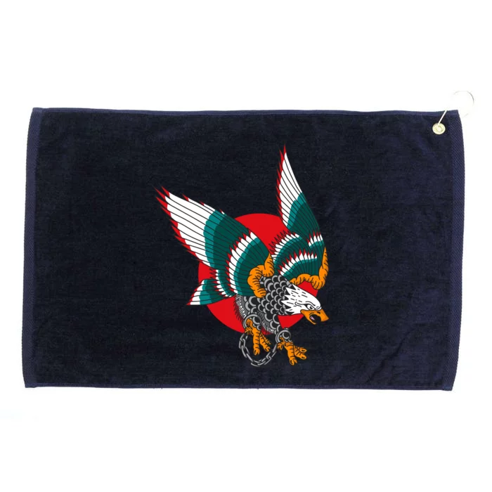 Eagle Handcuffs Grommeted Golf Towel