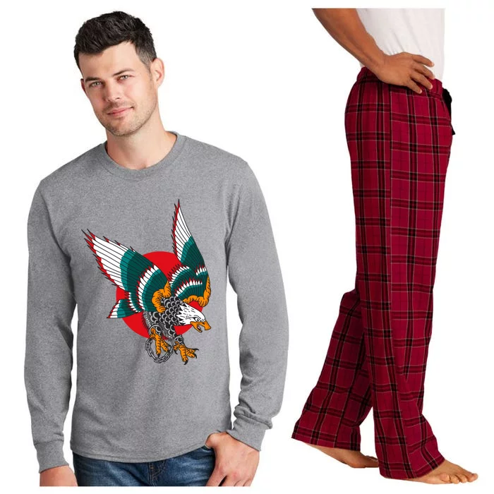 Eagle Handcuffs Long Sleeve Pajama Set