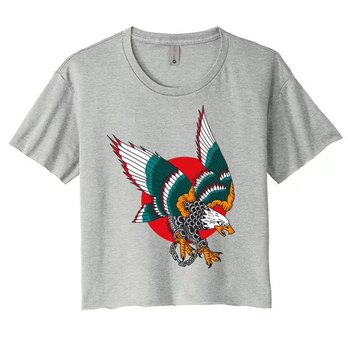 Eagle Handcuffs Women's Crop Top Tee