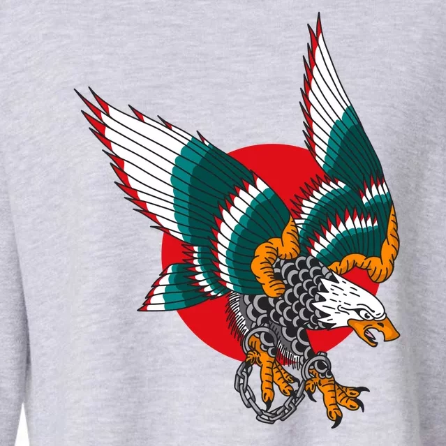 Eagle Handcuffs Cropped Pullover Crew