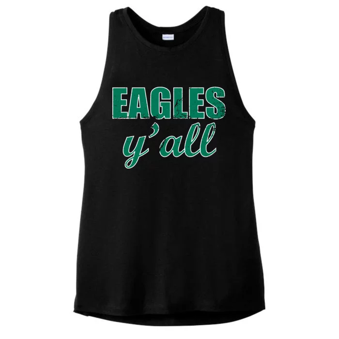 Eagles Y'all Ladies Tri-Blend Wicking Tank