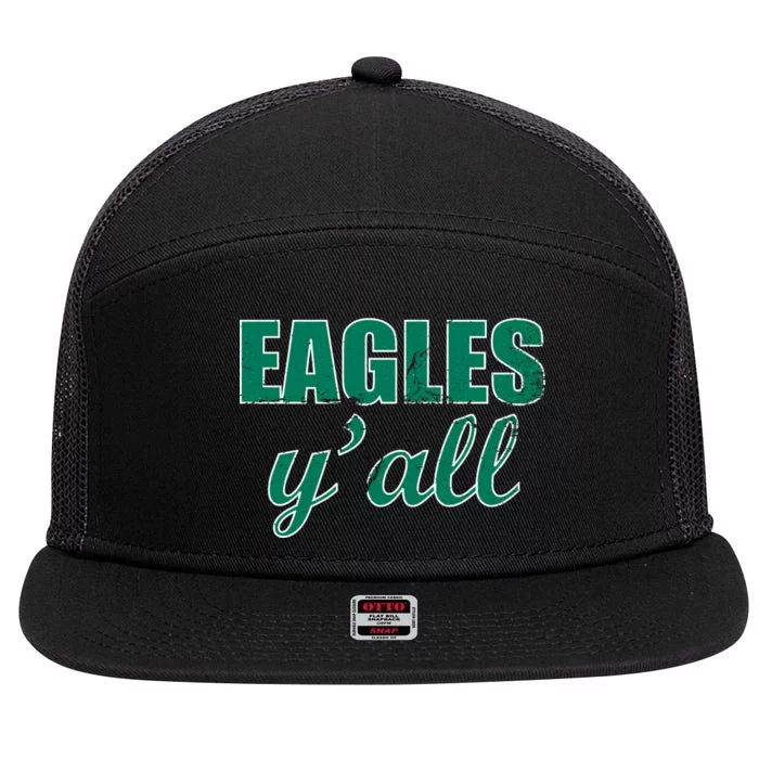 Eagles Y'all 7 Panel Mesh Trucker Snapback Hat