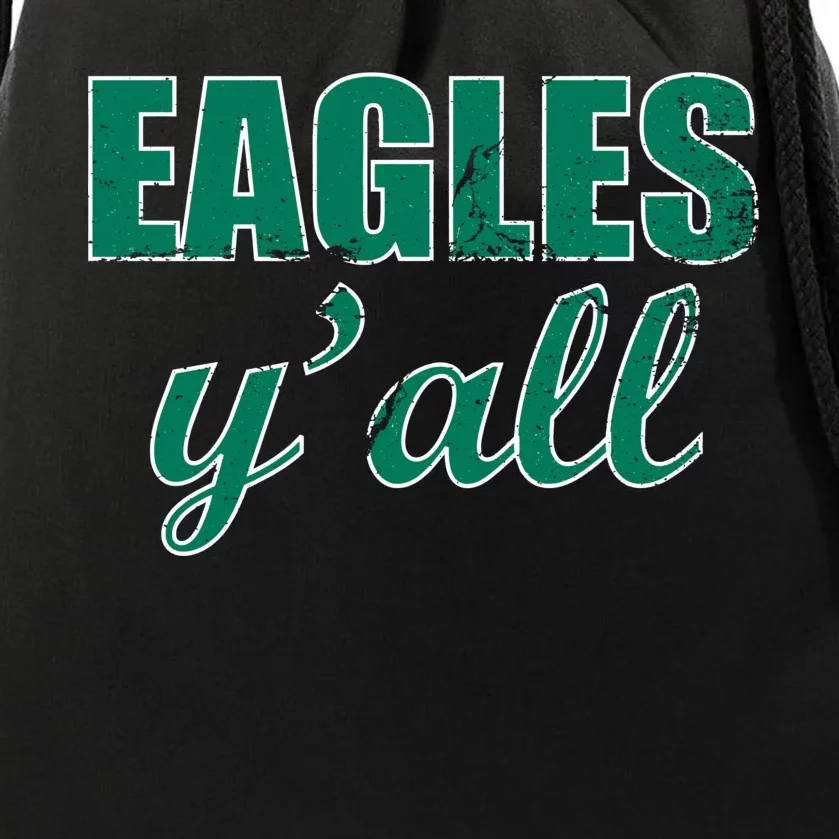 Eagles Y'all Drawstring Bag