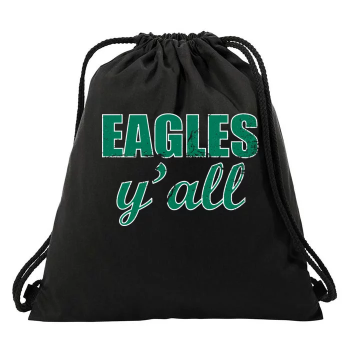 Eagles Y'all Drawstring Bag