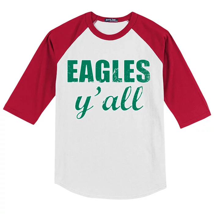 Eagles Y'all Kids Colorblock Raglan Jersey