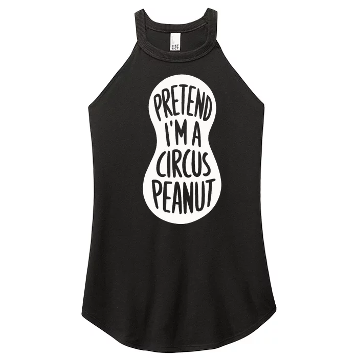 Easy Adult Halloween Costumes Pretend IM A Circus Peanut Women’s Perfect Tri Rocker Tank