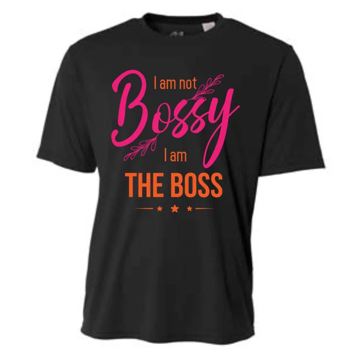 Entrepreneurs And Investors For I Am Not Bossy I Am The Boss Gift Cooling Performance Crew T-Shirt