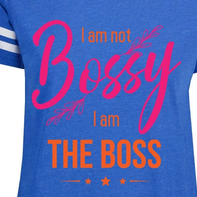 Entrepreneurs And Investors For I Am Not Bossy I Am The Boss Gift Enza Ladies Jersey Football T-Shirt