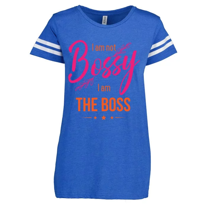 Entrepreneurs And Investors For I Am Not Bossy I Am The Boss Gift Enza Ladies Jersey Football T-Shirt