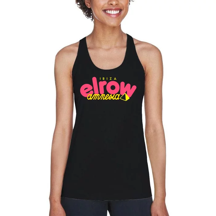 Elrow Amnesia Ibiza Party festival and event Women's Racerback Tank