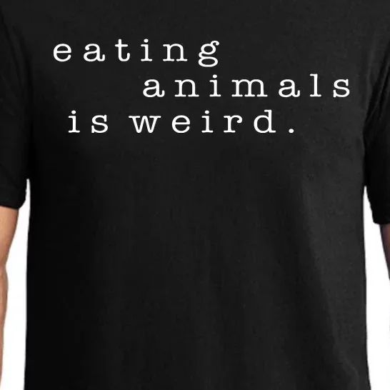 Eating Animals Is Weird Vegan Gift Vegetarian Pajama Set