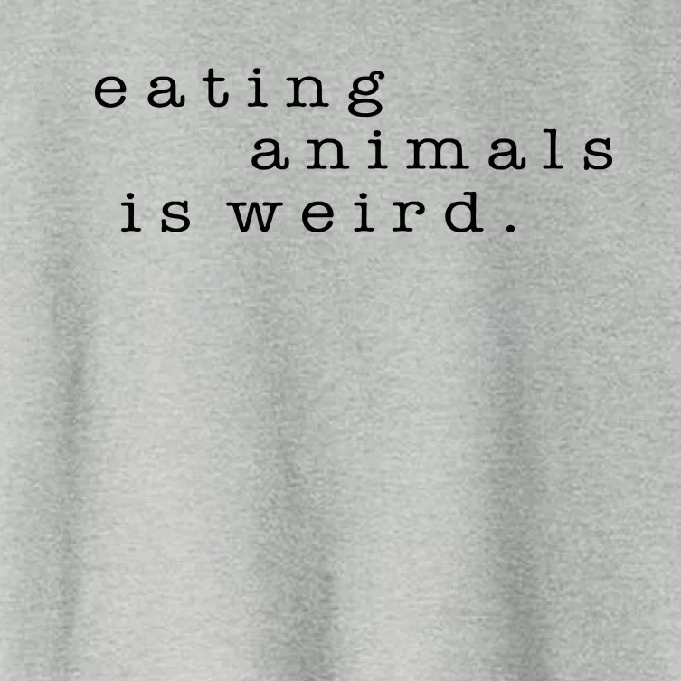 Eating Animals Is Weird Vegan Gift Vegetarian Women's Crop Top Tee