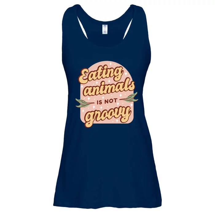 Eating Animals Is Not Groovy Vegan Life Ladies Essential Flowy Tank