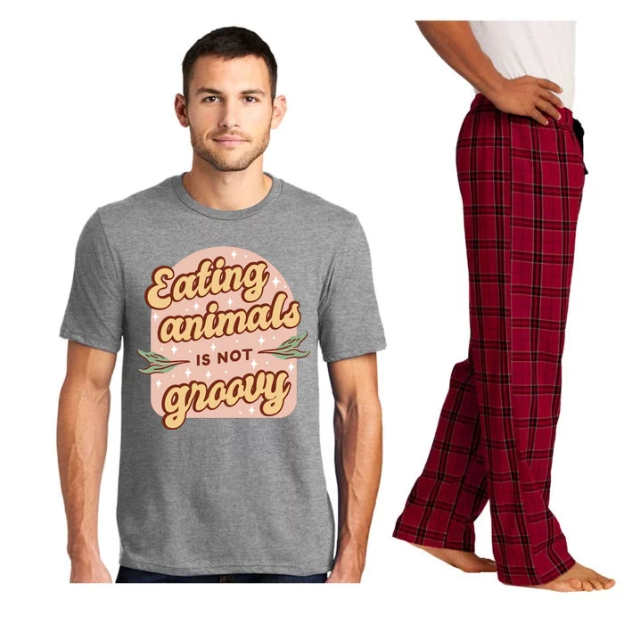 Eating Animals Is Not Groovy Vegan Life Pajama Set